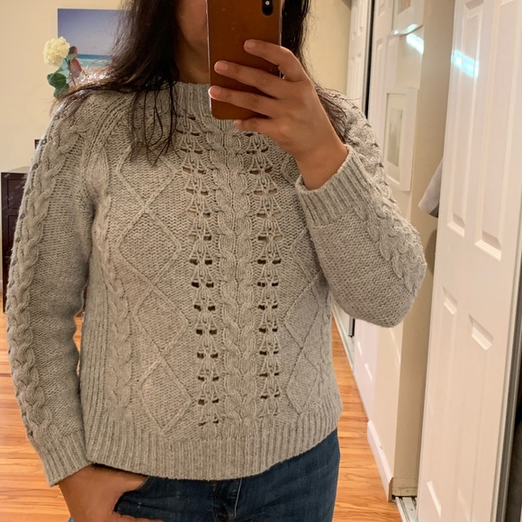 J. Crew Sweaters - J crew wool blend grey sweater size small